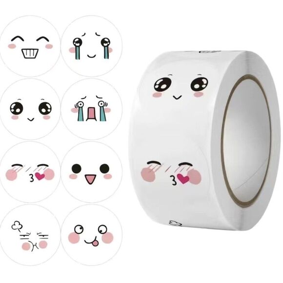 Other - 500pcs Cartoon Emoticon Stickers Cute Waterproof For Diary Decors NWT​​